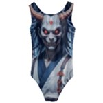 Demon Samurai Kids  Cut-Out Back One Piece Swimsuit