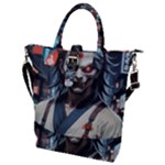 Demon Samurai Buckle Top Tote Bag