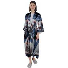 Maxi Satin Kimono 