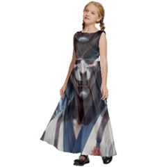 Kids  Satin Sleeveless Maxi Dress 