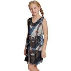 Kids  Sleeveless Tiered Mini Dress 