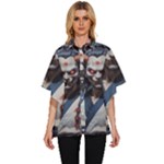 Demon Samurai Women s Batwing Button Up Shirt