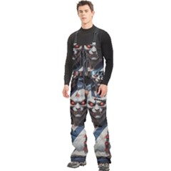 Men s Front Zip Ski And Snowboard Bib Pants 