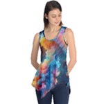 Cosmic Jellyfish Artwork Sleeveless Tunic