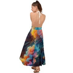 Backless Maxi Beach Dress 