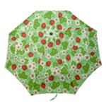 Strawberries Pattern Seamless Folding Umbrellas