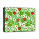 Strawberries Pattern Seamless Deluxe Canvas 16  x 12  (Stretched) 