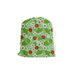 Strawberries Pattern Seamless Drawstring Pouch (Medium)