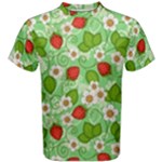 Strawberries Pattern Seamless Men s Cotton T-Shirt