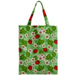 Strawberries Pattern Seamless Zipper Classic Tote Bag