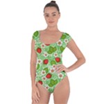 Strawberries Pattern Seamless Short Sleeve Leotard 