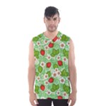 Strawberries Pattern Seamless Men s Basketball Tank Top