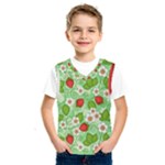 Strawberries Pattern Seamless Kids  Basketball Tank Top