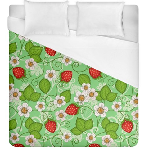 Strawberries Pattern Seamless Duvet Cover (King Size) from ArtsNow.com