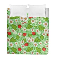 Strawberries Pattern Seamless Duvet Cover Double Side (Full/ Double Size) from ArtsNow.com