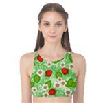 Strawberries Pattern Seamless Tank Bikini Top