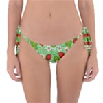 Strawberries Pattern Seamless Reversible Bikini Bottoms