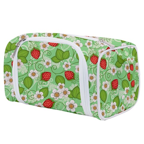 Strawberries Pattern Seamless Toiletries Pouch from ArtsNow.com