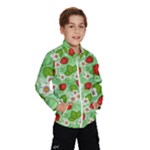 Strawberries Pattern Seamless Kids  Windbreaker