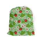 Strawberries Pattern Seamless Drawstring Pouch (XL)