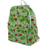 Strawberries Pattern Seamless Top Flap Backpack