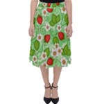 Strawberries Pattern Seamless Classic Midi Skirt