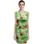 Strawberries Pattern Seamless Classic Sleeveless Midi Dress