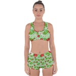 Strawberries Pattern Seamless Racerback Boyleg Bikini Set