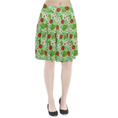 Strawberries Pattern Seamless Pleated Skirt from ArtsNow.com