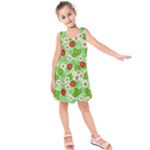 Strawberries Pattern Seamless Kids  Sleeveless Dress