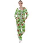 Strawberries Pattern Seamless Women s Tracksuit