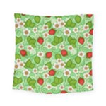 Strawberries Pattern Seamless Square Tapestry (Small)