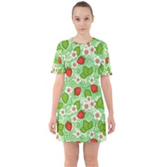 Sixties Short Sleeve Mini Dress 