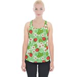 Strawberries Pattern Seamless Piece Up Tank Top