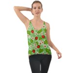 Strawberries Pattern Seamless Chiffon Cami