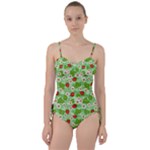 Strawberries Pattern Seamless Sweetheart Tankini Set