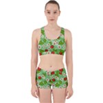 Strawberries Pattern Seamless Work It Out Gym Set