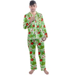 Men s Long Sleeve Satin Pajamas Set 