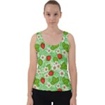 Strawberries Pattern Seamless Velvet Tank Top