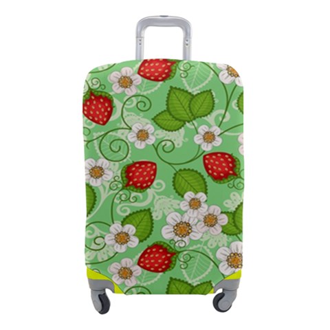 Strawberries Pattern Seamless Luggage Cover (Small) from ArtsNow.com