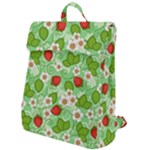 Strawberries Pattern Seamless Flap Top Backpack