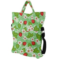 Fold Over Handle Tote Bag 