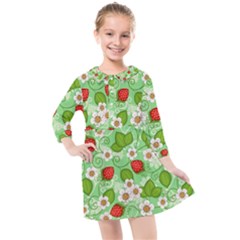 Kids  Quarter Sleeve Shirt Dress 