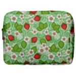 Strawberries Pattern Seamless Make Up Pouch (Large)