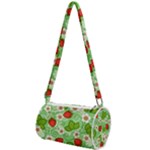 Strawberries Pattern Seamless Mini Cylinder Bag