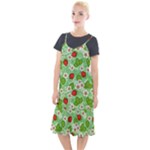 Strawberries Pattern Seamless Camis Fishtail Dress