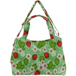 Strawberries Pattern Seamless Double Compartment Shoulder Bag