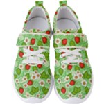 Strawberries Pattern Seamless Men s Velcro Strap Shoes