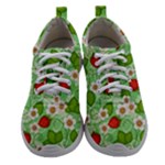 Strawberries Pattern Seamless Women Athletic Shoes