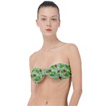 Strawberries Pattern Seamless Classic Bandeau Bikini Top 